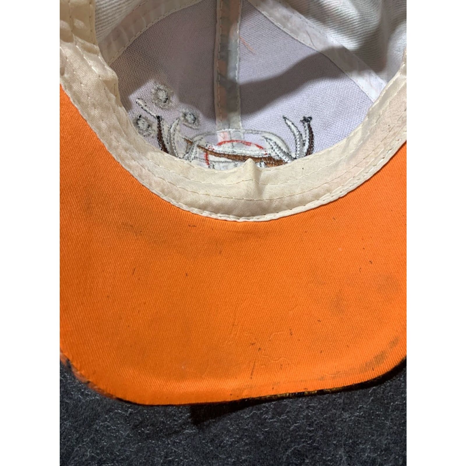 Born Americap USA Trucker Hat Adult Unisex Adjustable Orange Camouflage Buck Logo Hunting Cap Size ONE SIZE - 4 Thumbnail