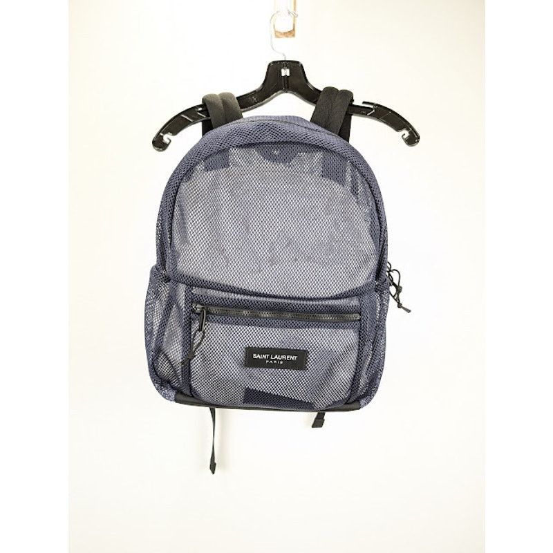 Saint Laurent Paris o1rshd1 Size: OS / SLP Backpack in Mesh & Nylon in Purple Size ONE SIZE - 1 Thumbnail