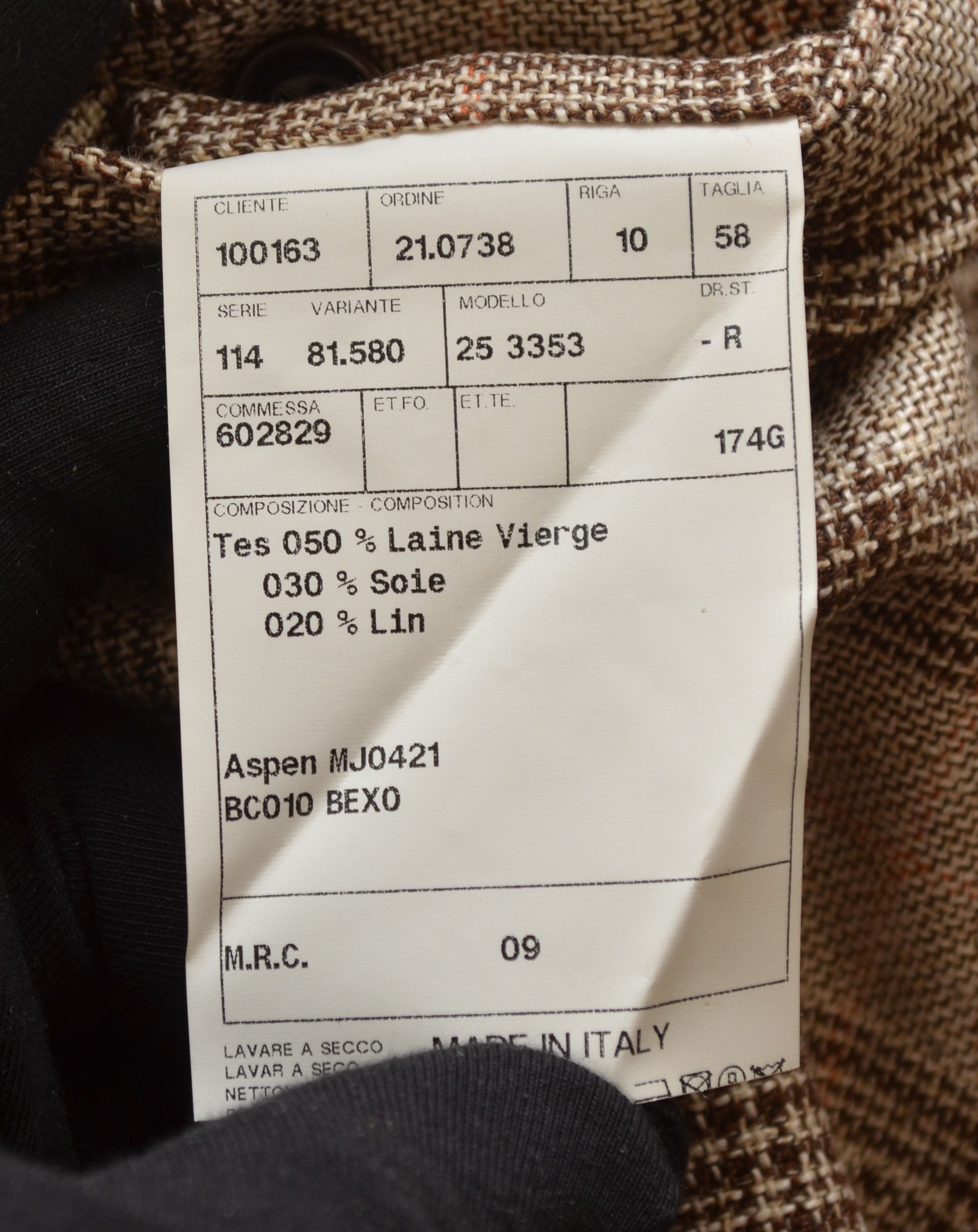 Designer × Faconnable Faconnable Blazer Jacket Unlined Check Wool EU58 US48 Size 48R - 12 Thumbnail