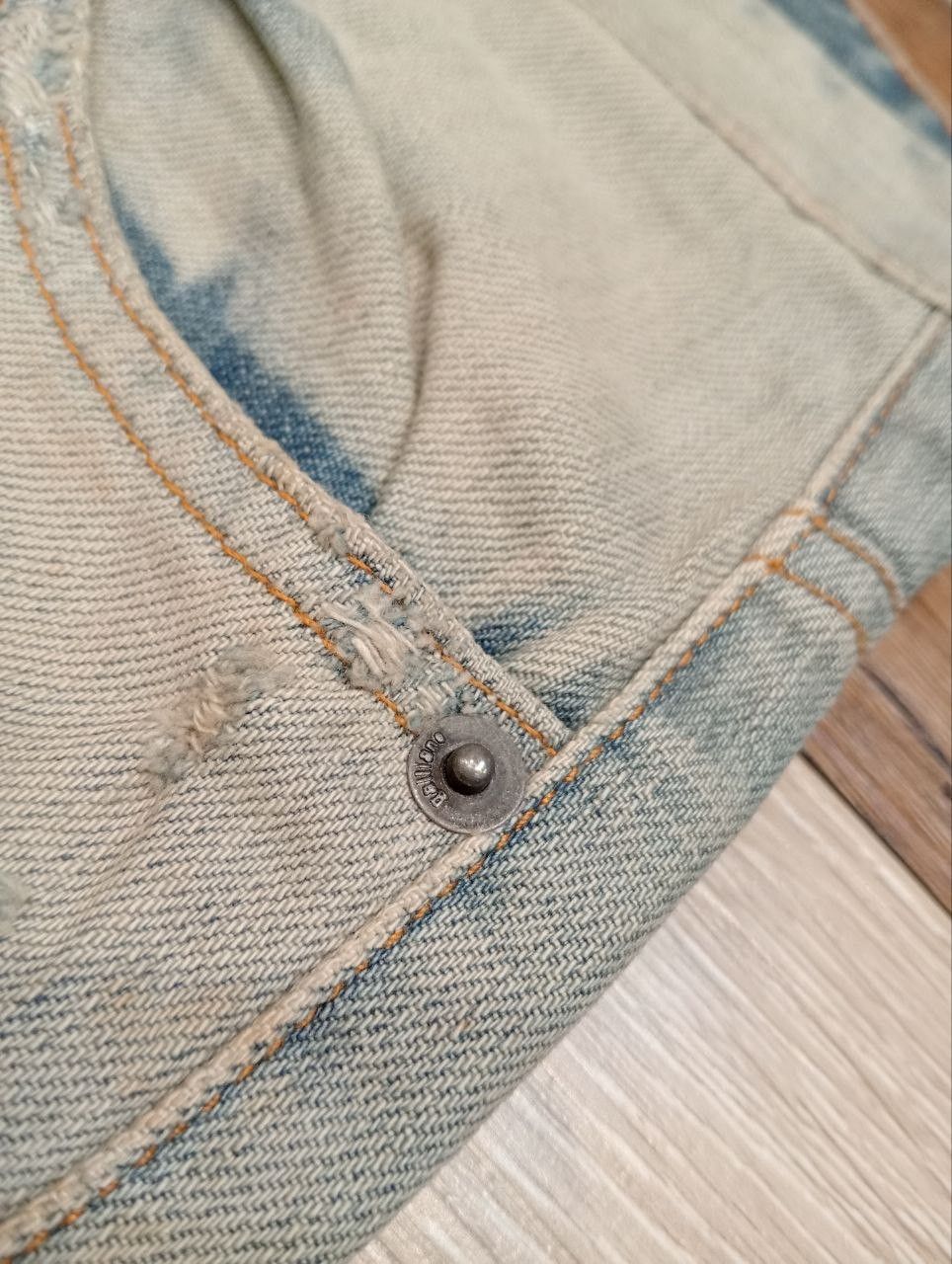 John Galliano GALLIANO ITALY BLUE DENIM SLIM DISTRESSED PANTS Size US 32 / EU 48 - 7 Thumbnail