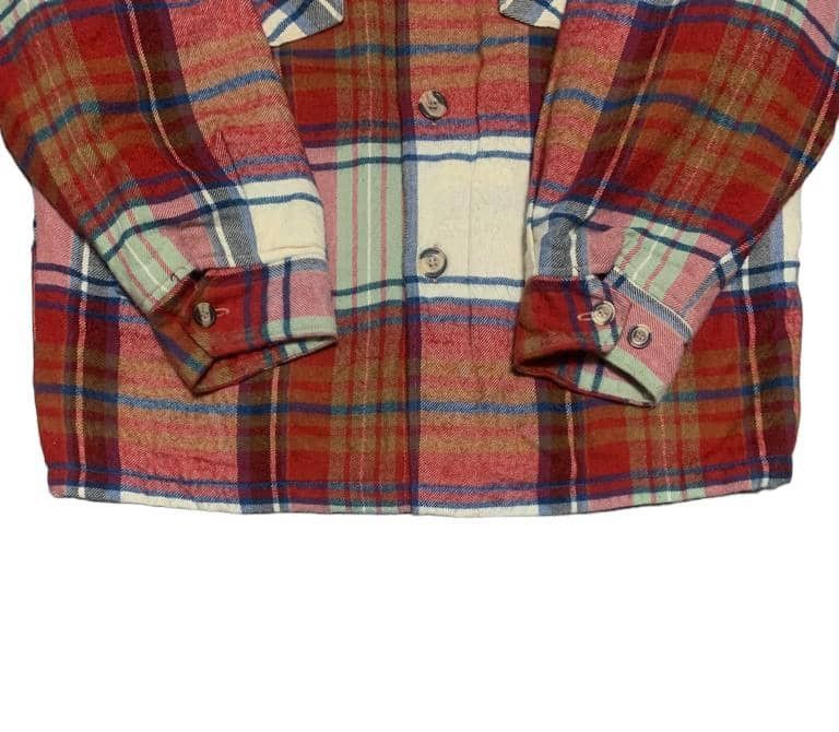 Japanese Brand Vintage 90s Tass Finder Plaid Wool Flannel Shirt Jacket Size US L / EU 52-54 / 3 - 2 Thumbnail