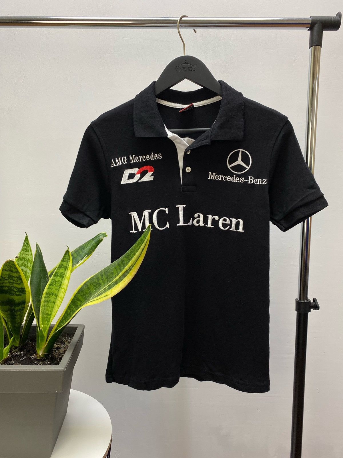 Mercedes-Benz × Vintage Vintage T-shirts Mercedes- Benz Mc Laren AMG D2 Polo Y2K Size US S / EU 44-46 / 1 - 1 Thumbnail