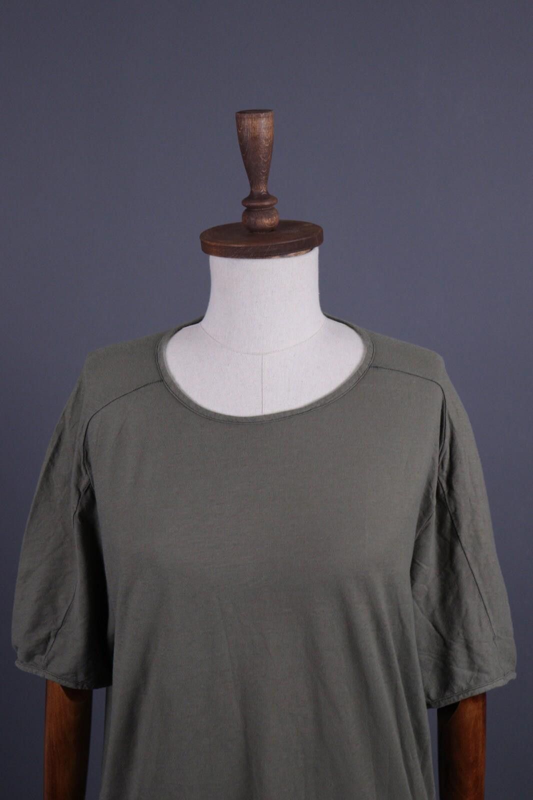 hannes roether Hannes Roether Khaki Green Summer Loose Tunic Dress Size 2 Size XS / US 0-2 / IT 36-38 - 2 Thumbnail
