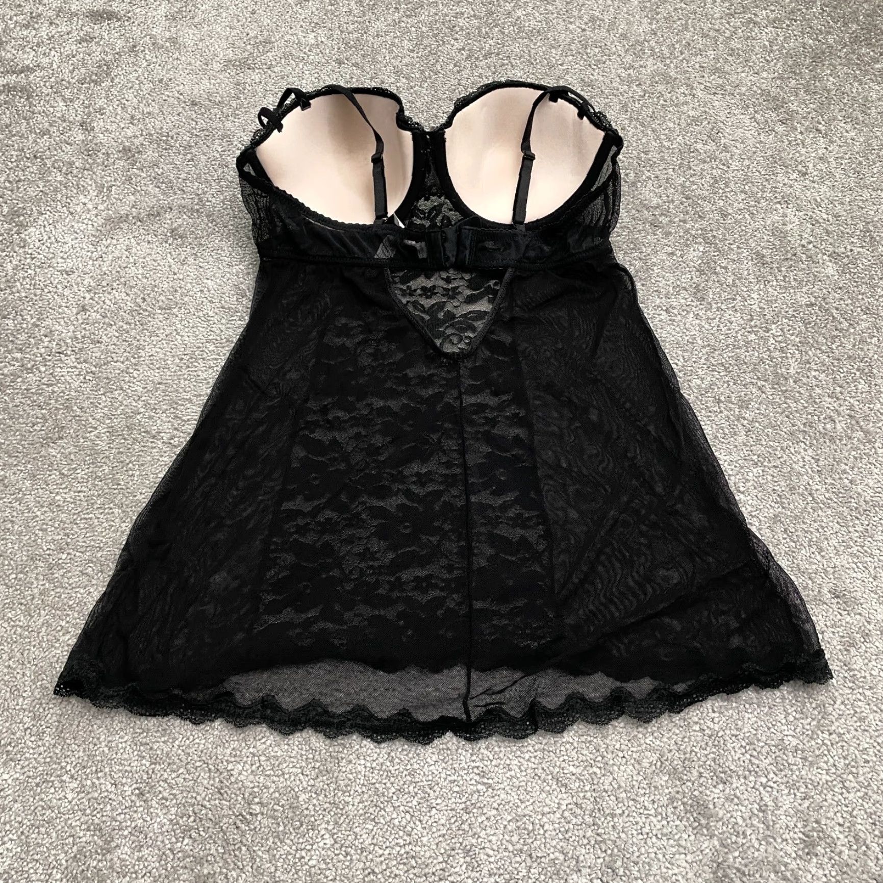 Vintage Gillian & O'Malley Lace Camisole Top Womens Medium Black Padded Wireless Sleeveless Cami Shirt Size M / US 6-8 / IT 42-44 - 2 Thumbnail