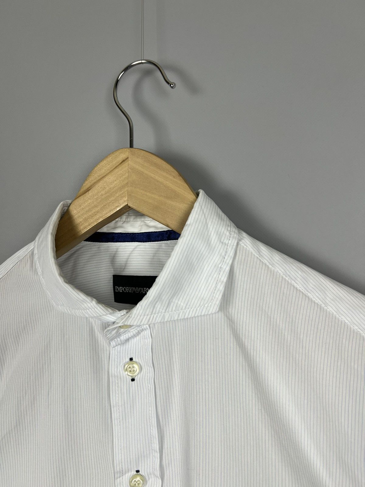 Emporio Armani Emporio Armani striped checkered Cotton Shirt button up Size US M / EU 48-50 / 2 - 4 Thumbnail