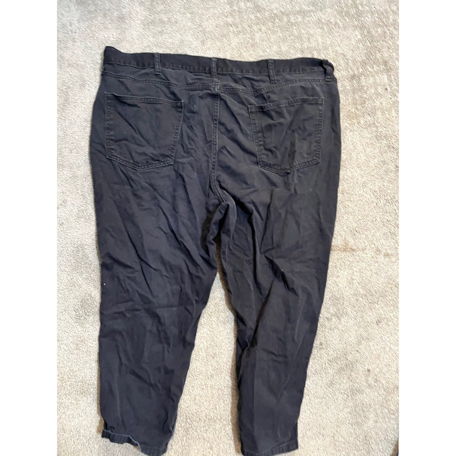 Old Navy Old Navy Jeans Dark Wash Black Athletic Taper Non-Stretch Denim Men's 44x21 Size 44 Regular Waist Inseam 21 Button Zip - Vintage: No Size US 44 / EU 60 - 3 Thumbnail