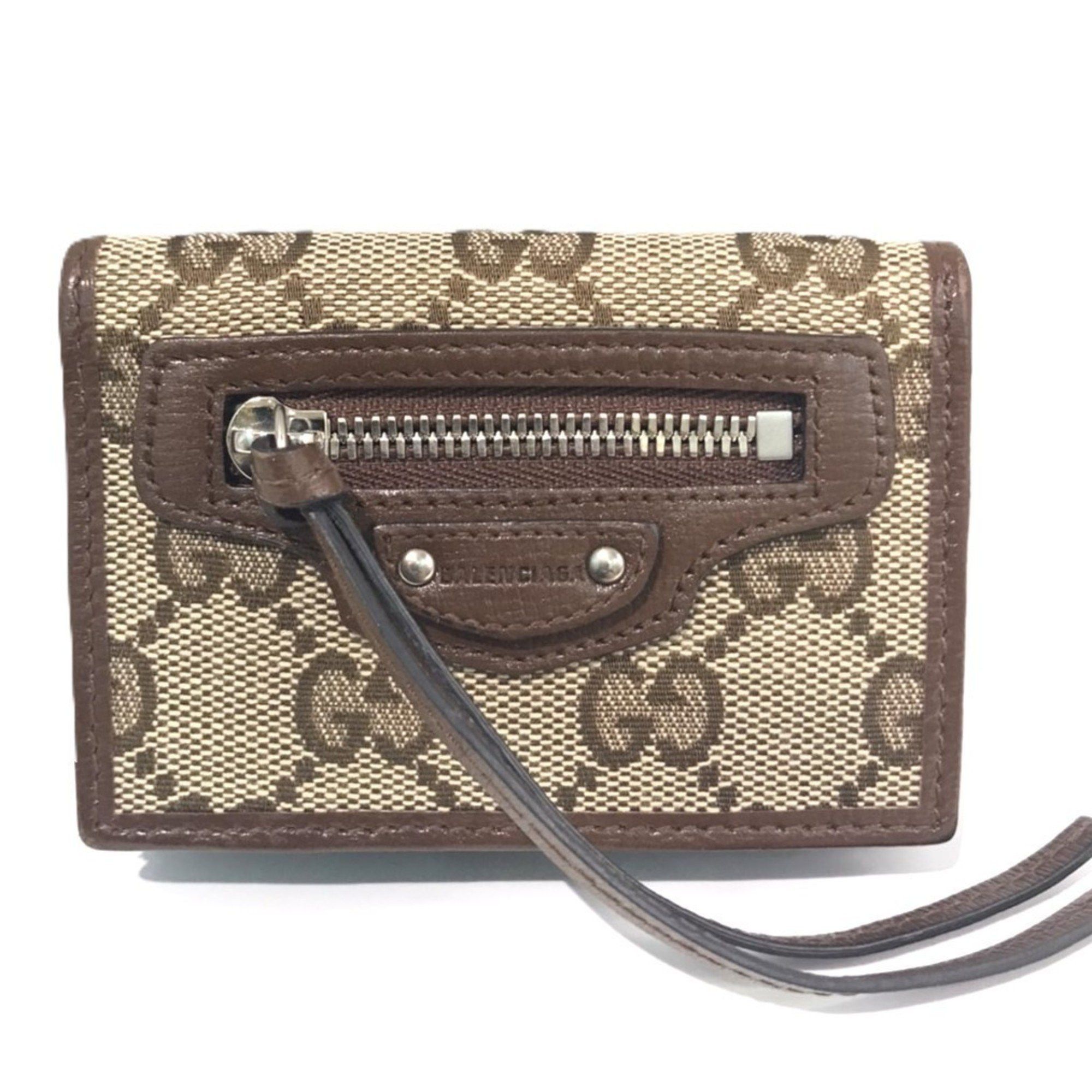 Gucci Gucci GG Neo Classic Compact Wallet Hacker Canvas x Leather 681708 Tri-fold GUCCI BALENCIAGA Size ONE SIZE - 1 Thumbnail