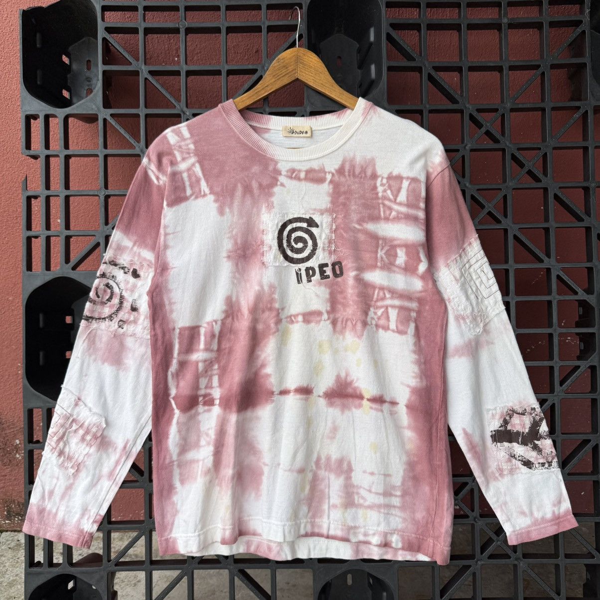Japanese Brand Tie-Dye Stitching Boro Patches Long Sleeve Tee Size US M / EU 48-50 / 2 - 2 Thumbnail