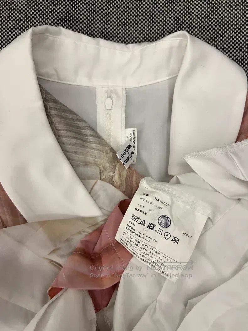 Comme des Garcons Comme Des Garcons size XS Roses Bud Print Collarless Desig Size 22" - 9 Thumbnail