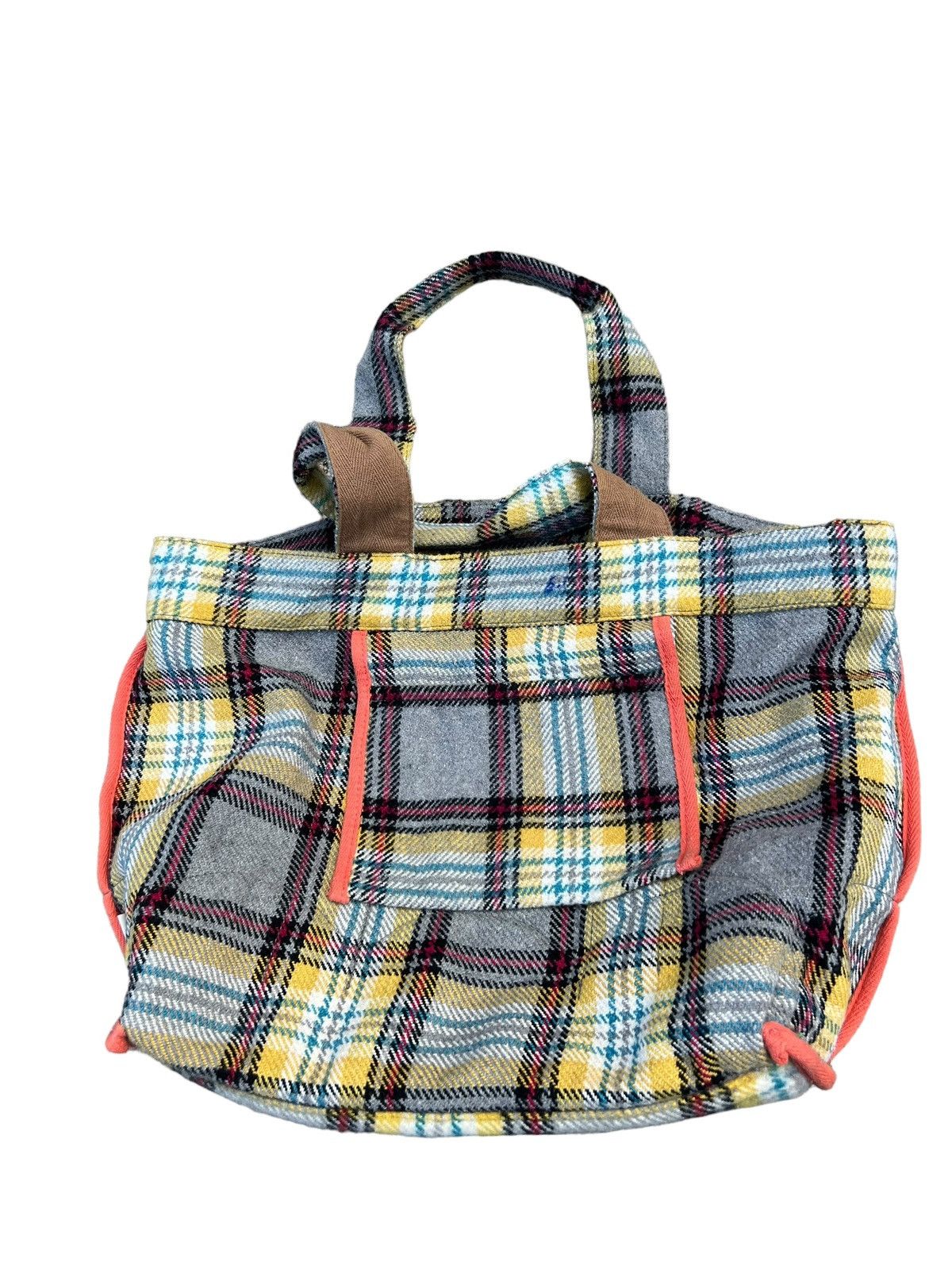 Frapbois Vintage Frapbois Japan Flannel & Fleece Hybrid Tote Bag Size ONE SIZE - 16 Thumbnail