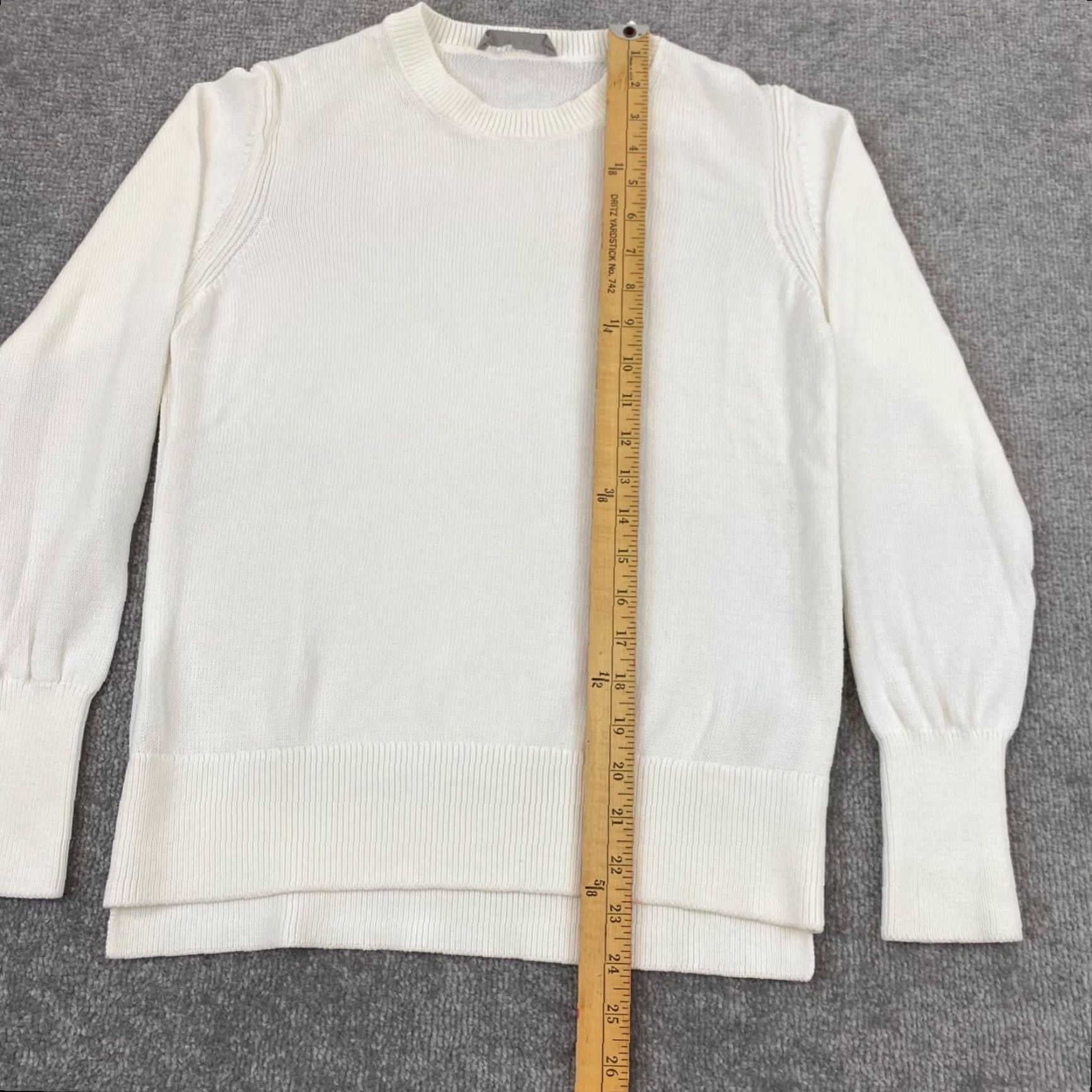 Everlane EVERLANE Sweater Womens Medium Creamy White Knit Pullover Shirt 3/4 Sleeve Size M / US 6-8 / IT 42-44 - 4 Thumbnail