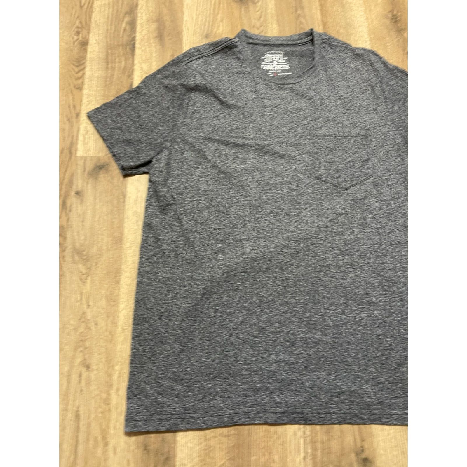 Vintage Steel & Concrete Shirt Men L Gray Pocket Round Neck T-Shirt, Short Sleeve, Solid, Regular Fit, Casual Gift Size US L / EU 52-54 / 3 - 3 Thumbnail