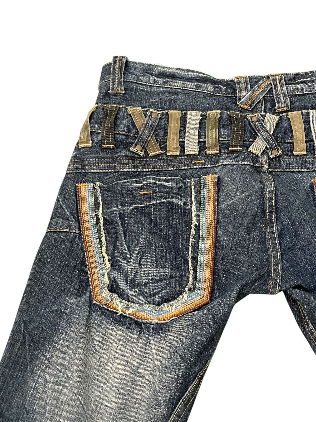 Japanese Brand Double Waist Jeans Dominate Dior Chrome hearts erd 2🟦7 Size US 32 / EU 48 - 6 Thumbnail