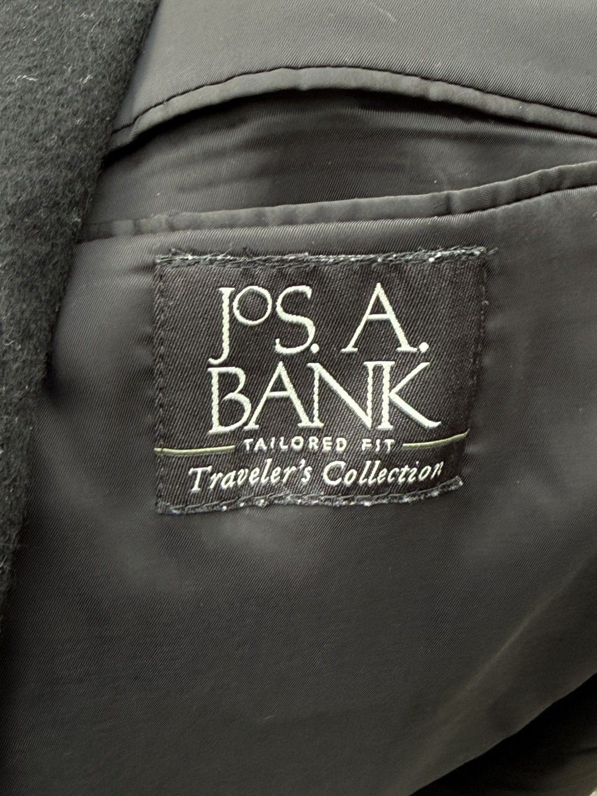 Jos. A. Bank 90s Single-Breasted Black Cashmere Overcoat Size US L / EU 52-54 / 3 - 4 Thumbnail