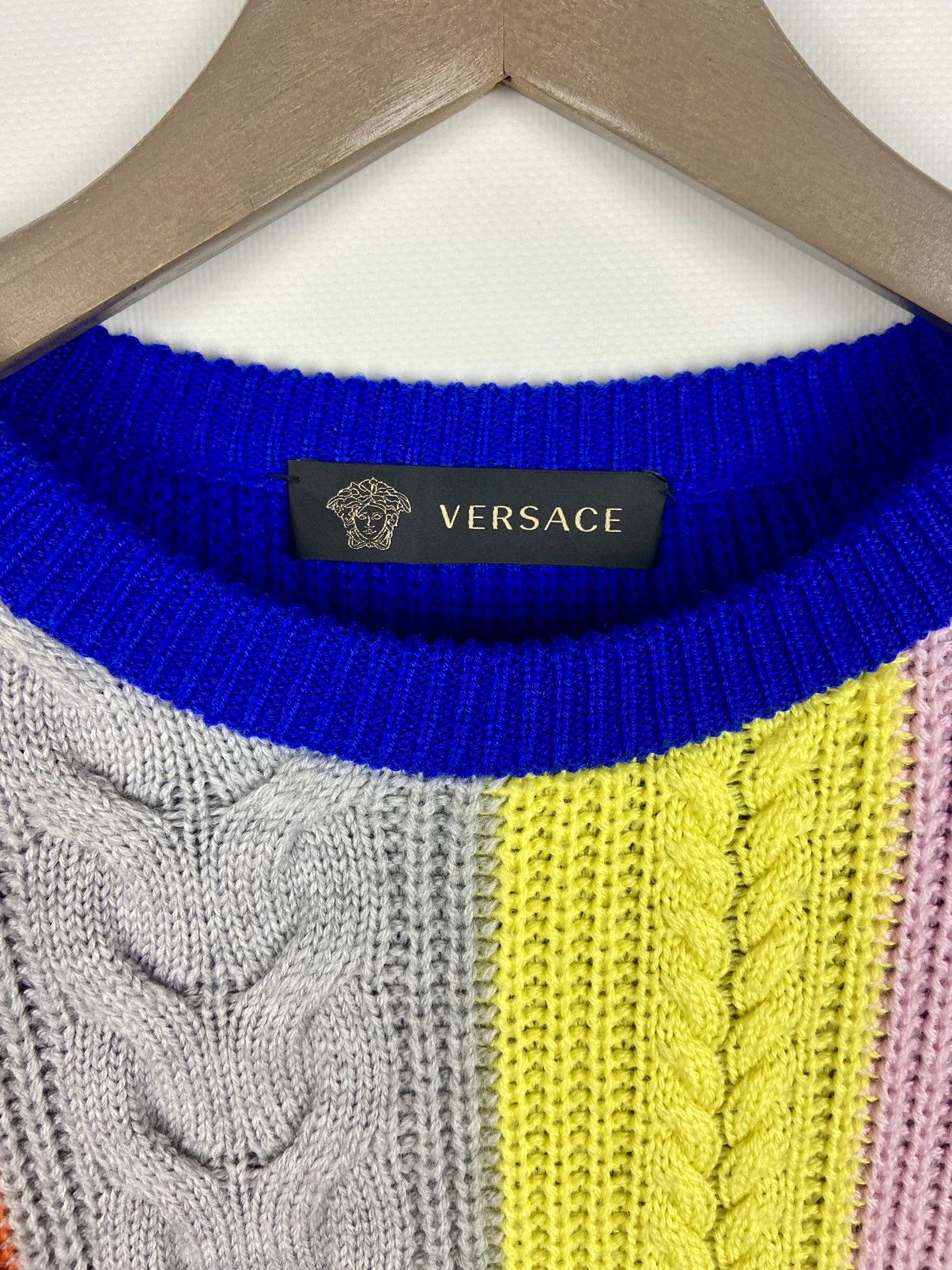 Designer × Versace Versace Multicolor Wool Knitted Sweater Womens Luxury Sz 38 Size XS / US 0-2 / IT 36-38 - 5 Thumbnail