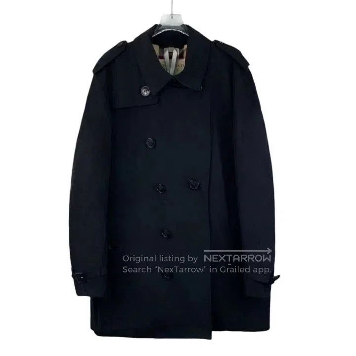 Burberry Burberry Black Collar Button Trench Coat. Size US XL / EU 56 / 4 - 1 Thumbnail
