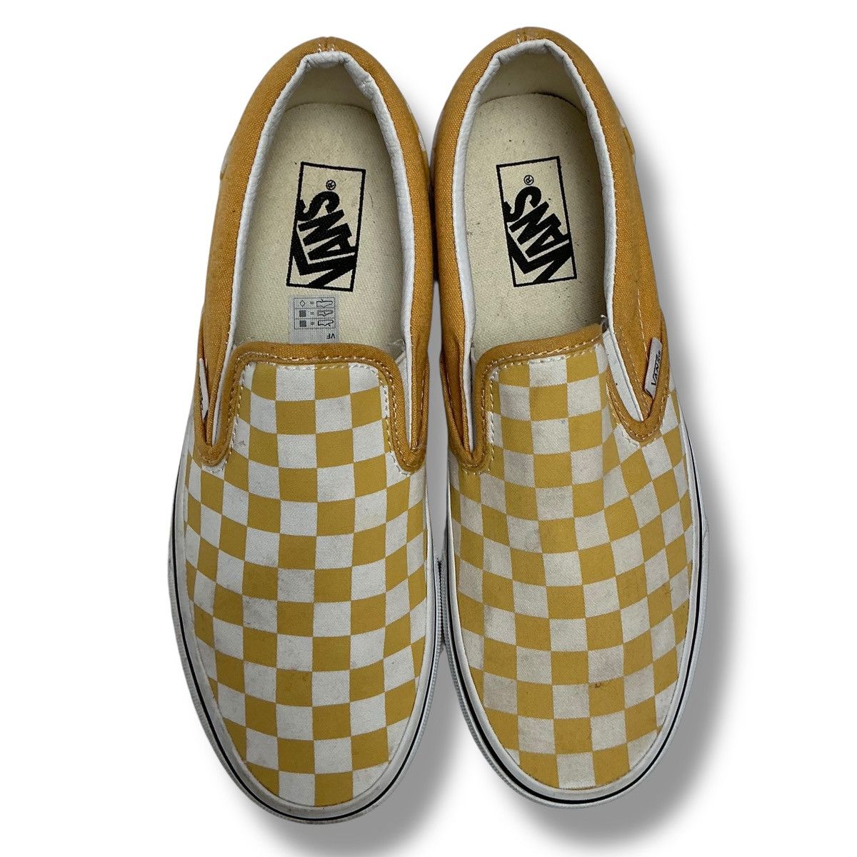 Vans Vans Off the Wall Yellow & White Checkered Sneakers Size US 7.5 / IT 37.5 - 7 Thumbnail