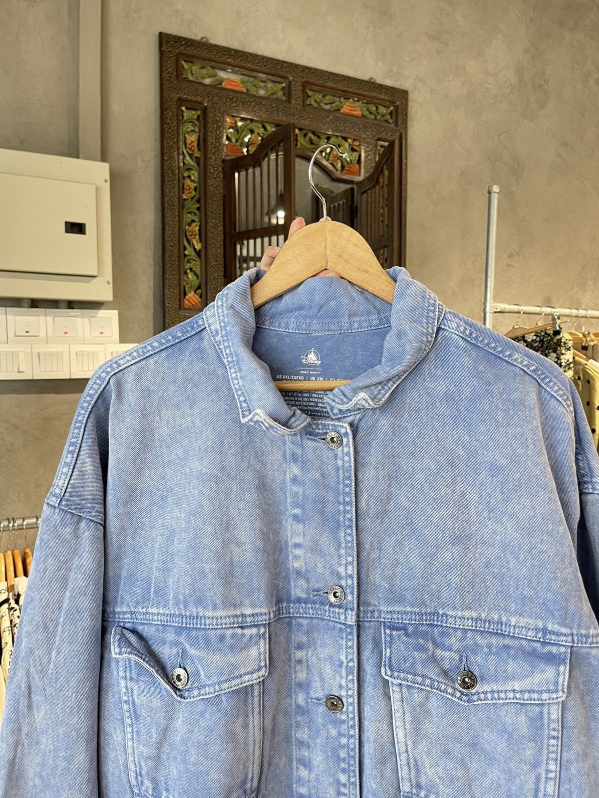 Disney Spirit Jersey Pocahontas Jacket Ladies Denim Jacket Size XXL / US 16-18 / IT 52-54 - 3 Thumbnail