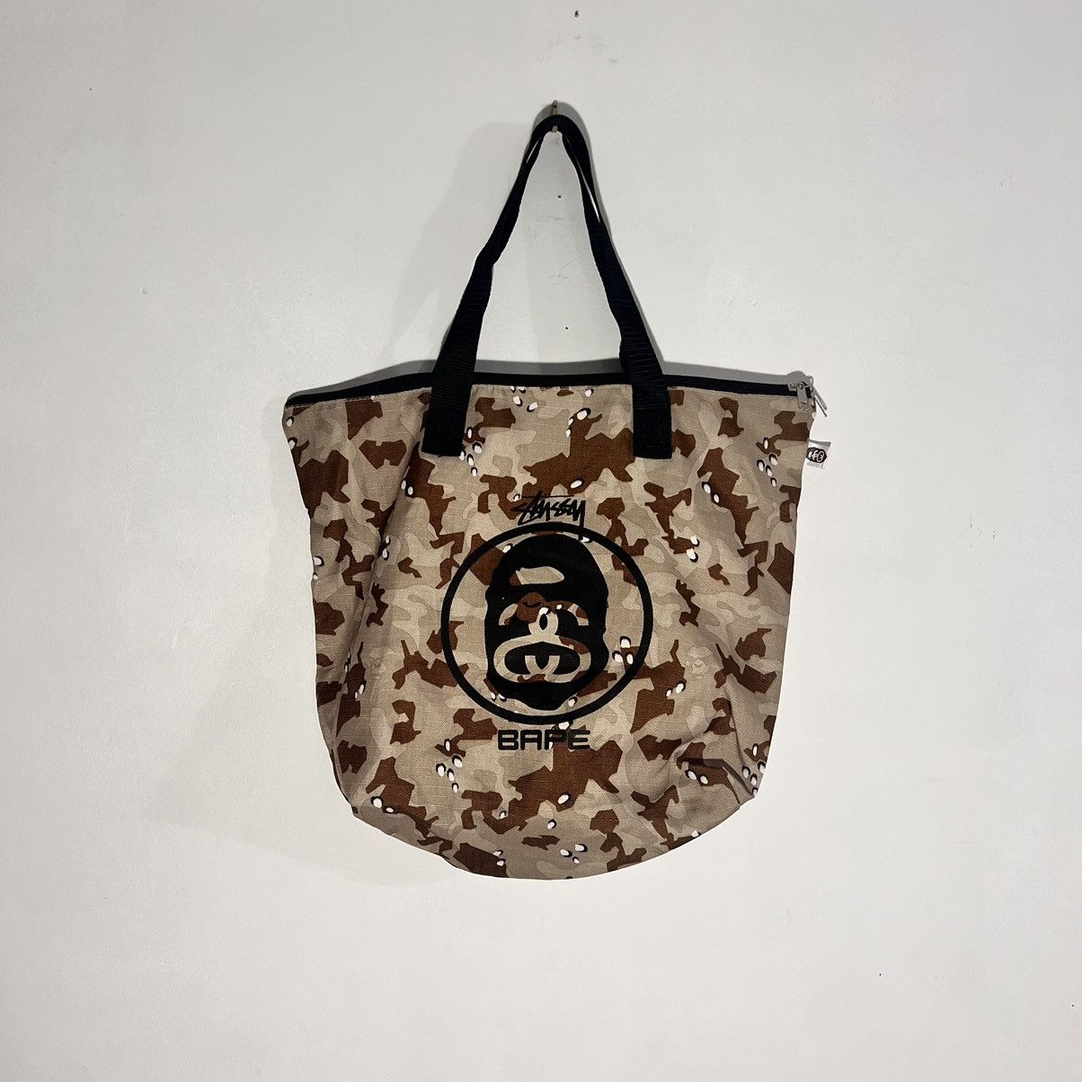 Bape stussy best sale tote bag