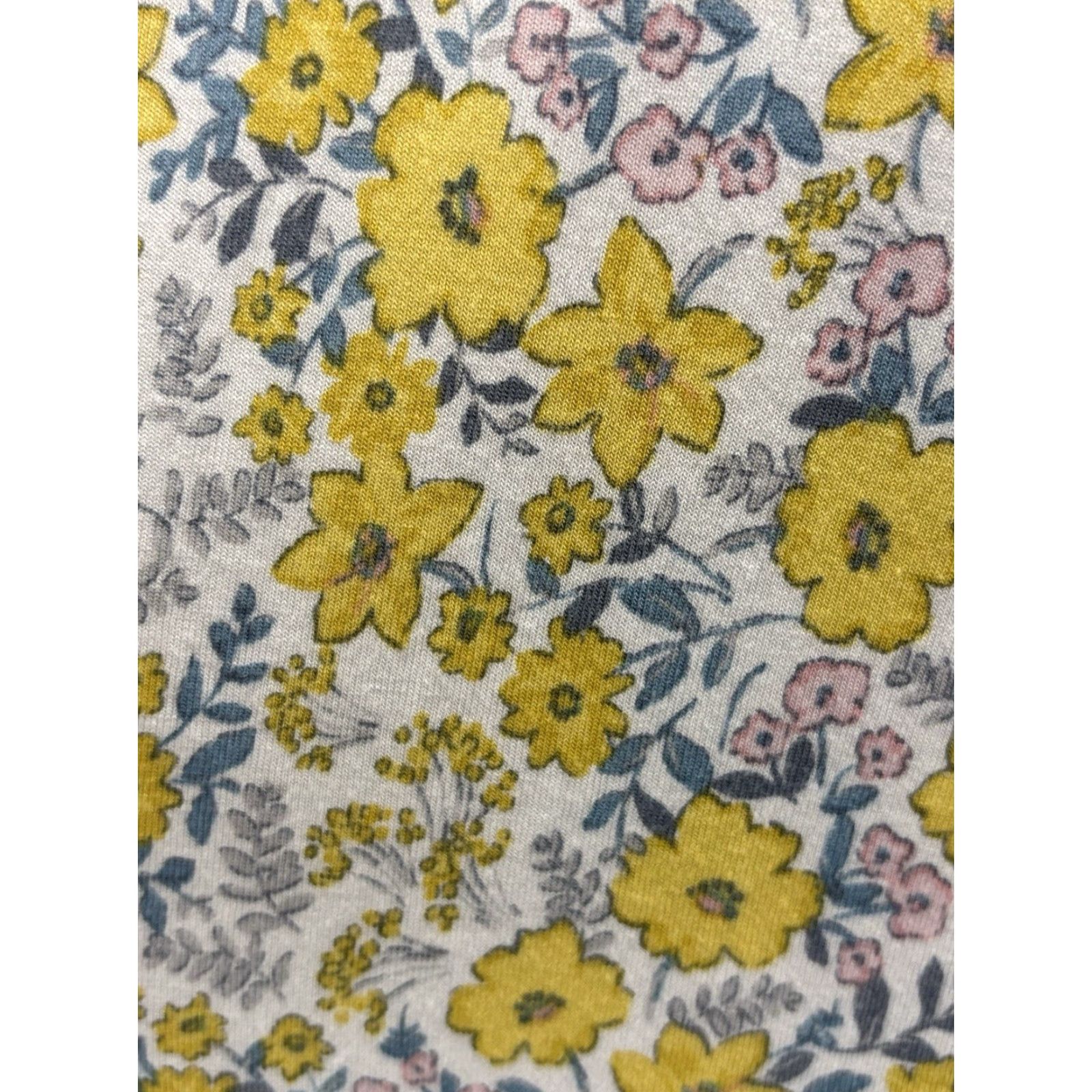 Loft VINTAGE? Wait LOFT is not vintage. So: LOFT Pajama Set | Women's Plus Size 16/18 | Short Sleeve Floral Yellow Rayon Blend 2-Piece Sleepwear Set Size 38" / US 16 / IT 52 - 7 Thumbnail