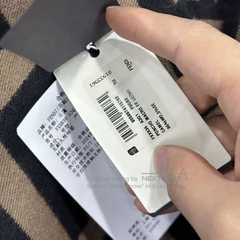 Fendi Fendi size 140*140cm Full print shawl Size ONE SIZE - 5 Thumbnail