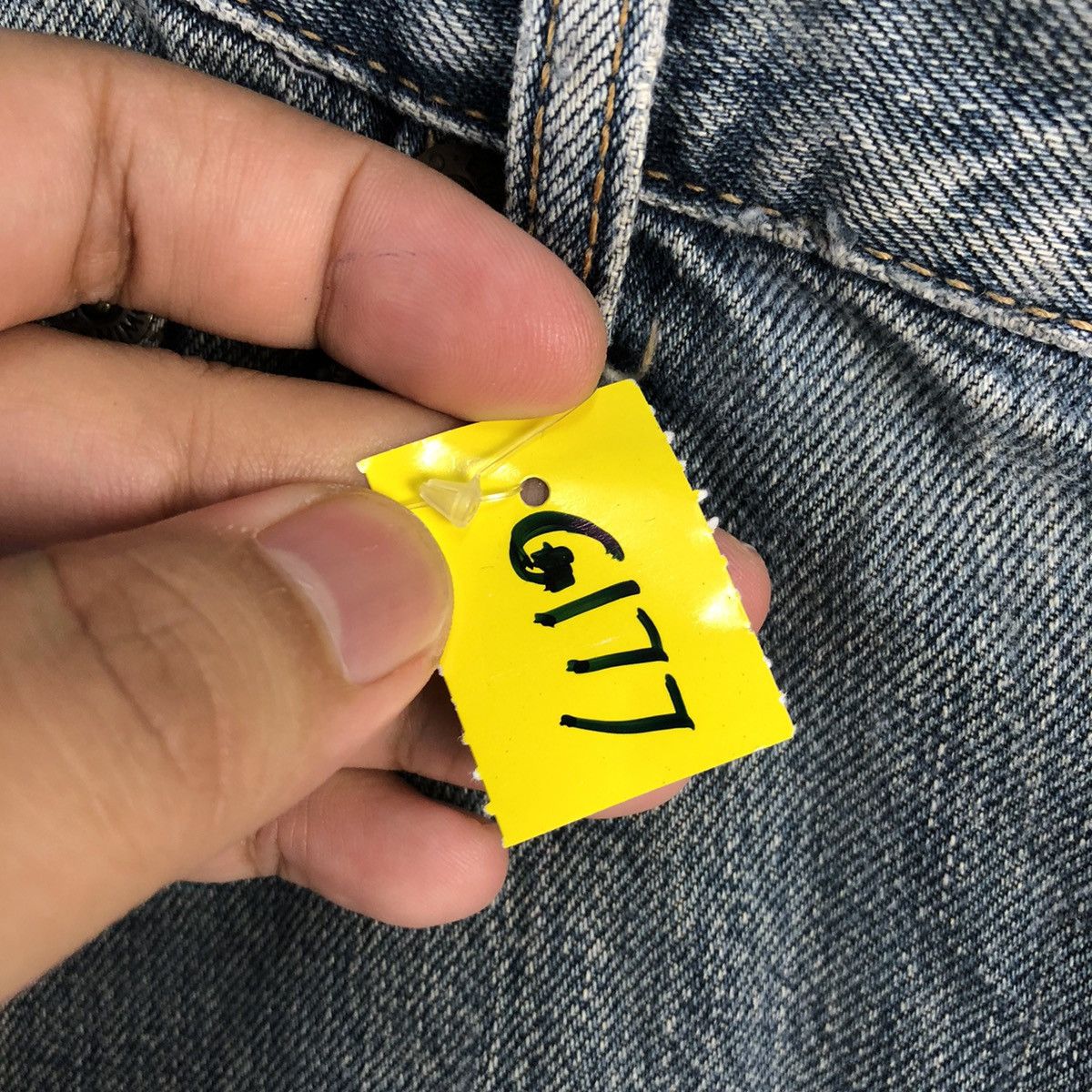 Edwin DL Edwin 604 Blue Distressed Denim Pants #C177 Size US 31 - 13 Thumbnail