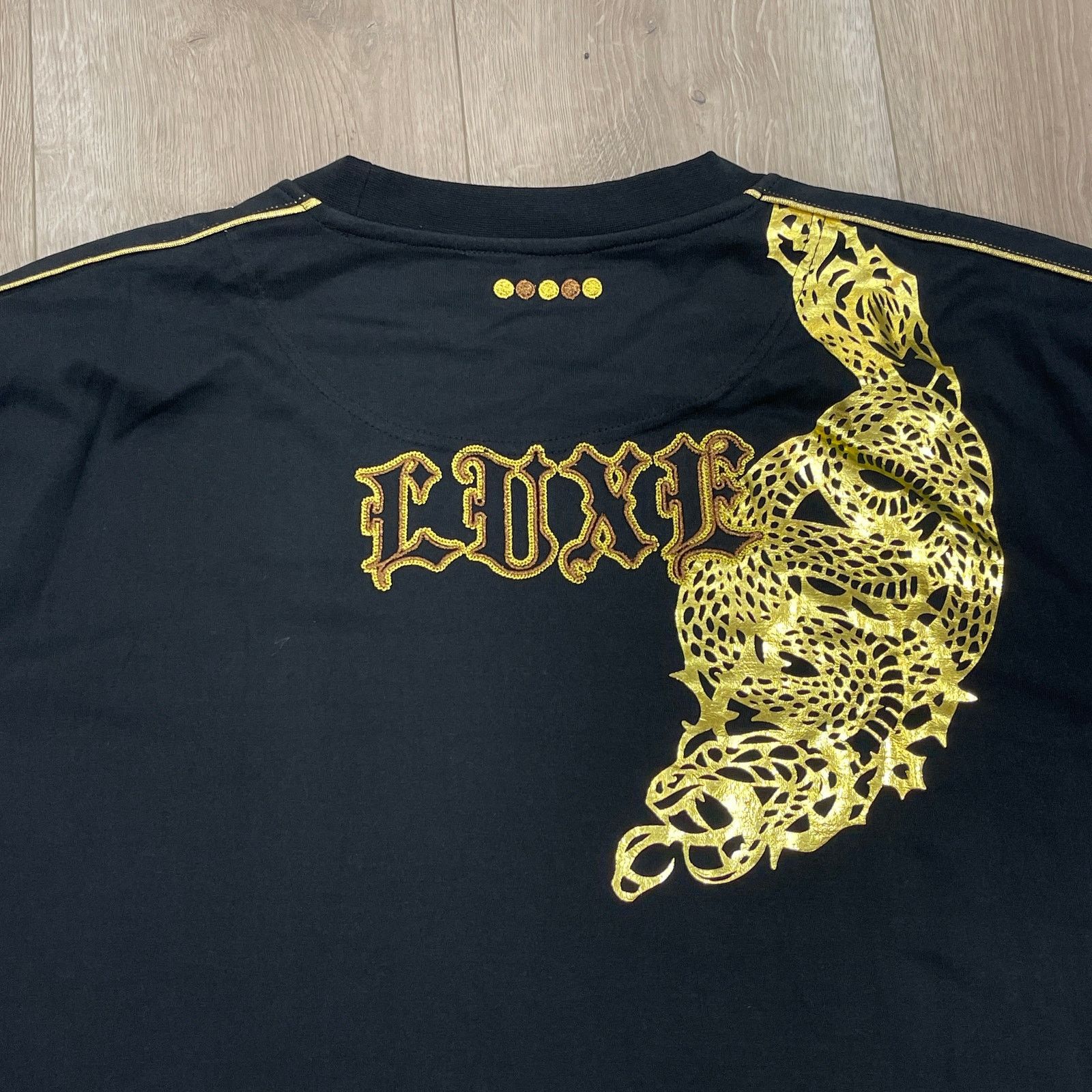 Coogi Coogi Luxe Club winged moon logo Black Tee T Shirt Size XXXL Size US XXL / EU 58 / 5 - 7 Thumbnail
