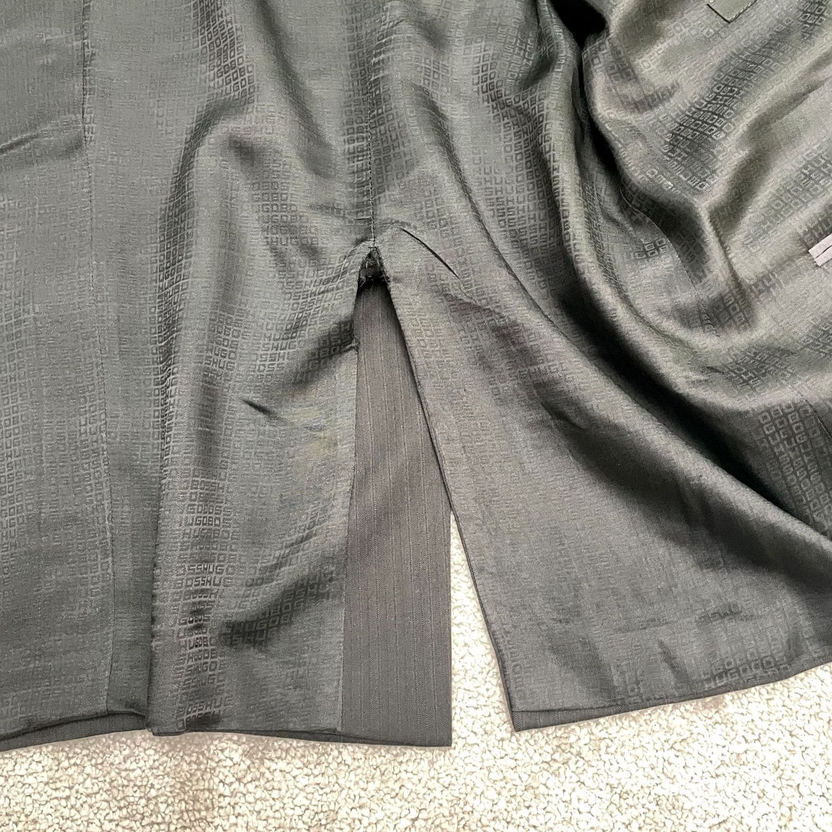 Hugo Boss HUGO BOSS Blazer Men 46R Italian Wool Black Super 120 Lined Size 46R - 5 Thumbnail
