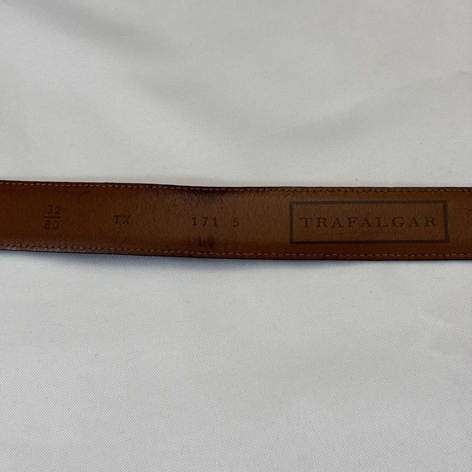 Trafalgar Trafalgar Hand Polished Cortina Leather Belt Black Size 32 Size 32 - 3 Thumbnail