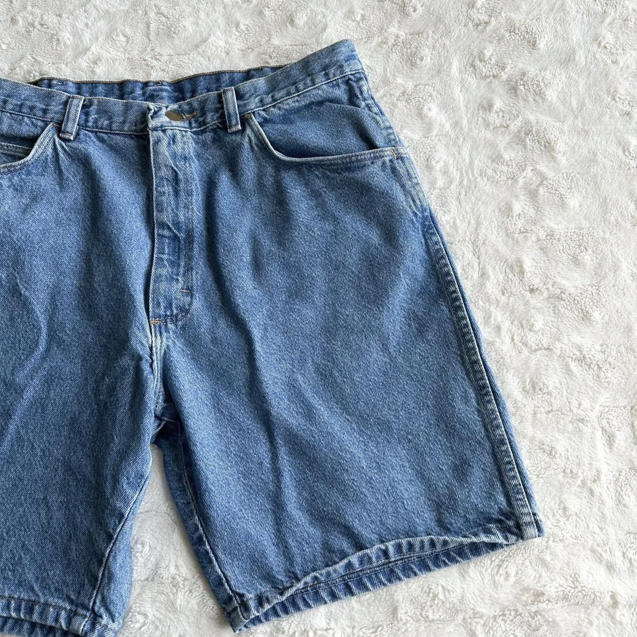 Wrangler Vintage Wrangler Denim Shorts Jorts Mens 33 (Tag 36) Blue Size US 33 - 5 Thumbnail