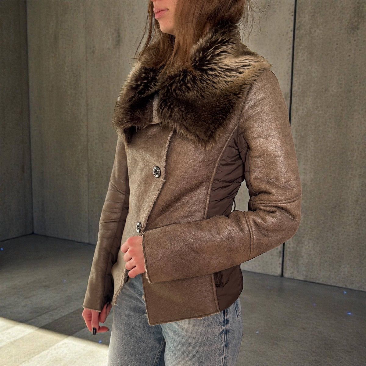 20471120 Gaudi Vintage Avant Garde Y2K Faux Fur Jacket Size M / US 6-8 / IT 42-44 - 1 Thumbnail