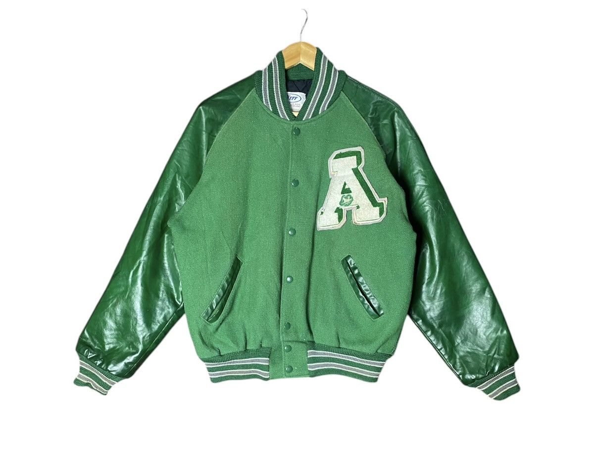 NEFF Vintage Varsity Wool + Real Leather Jackets Size US M / EU 48-50 / 2 - 1 Thumbnail
