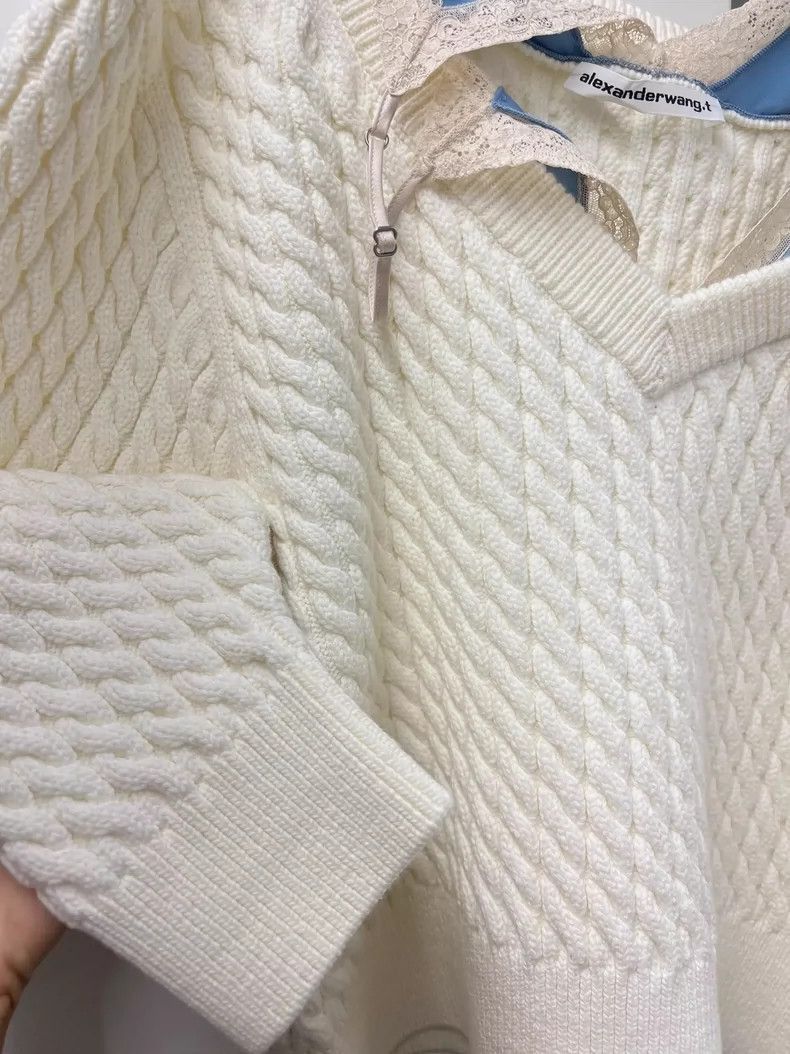 Alexander Wang Alexander Wang Off-Shoulder Knit Sweater- Size S / US 4 / IT 40 - 5 Thumbnail