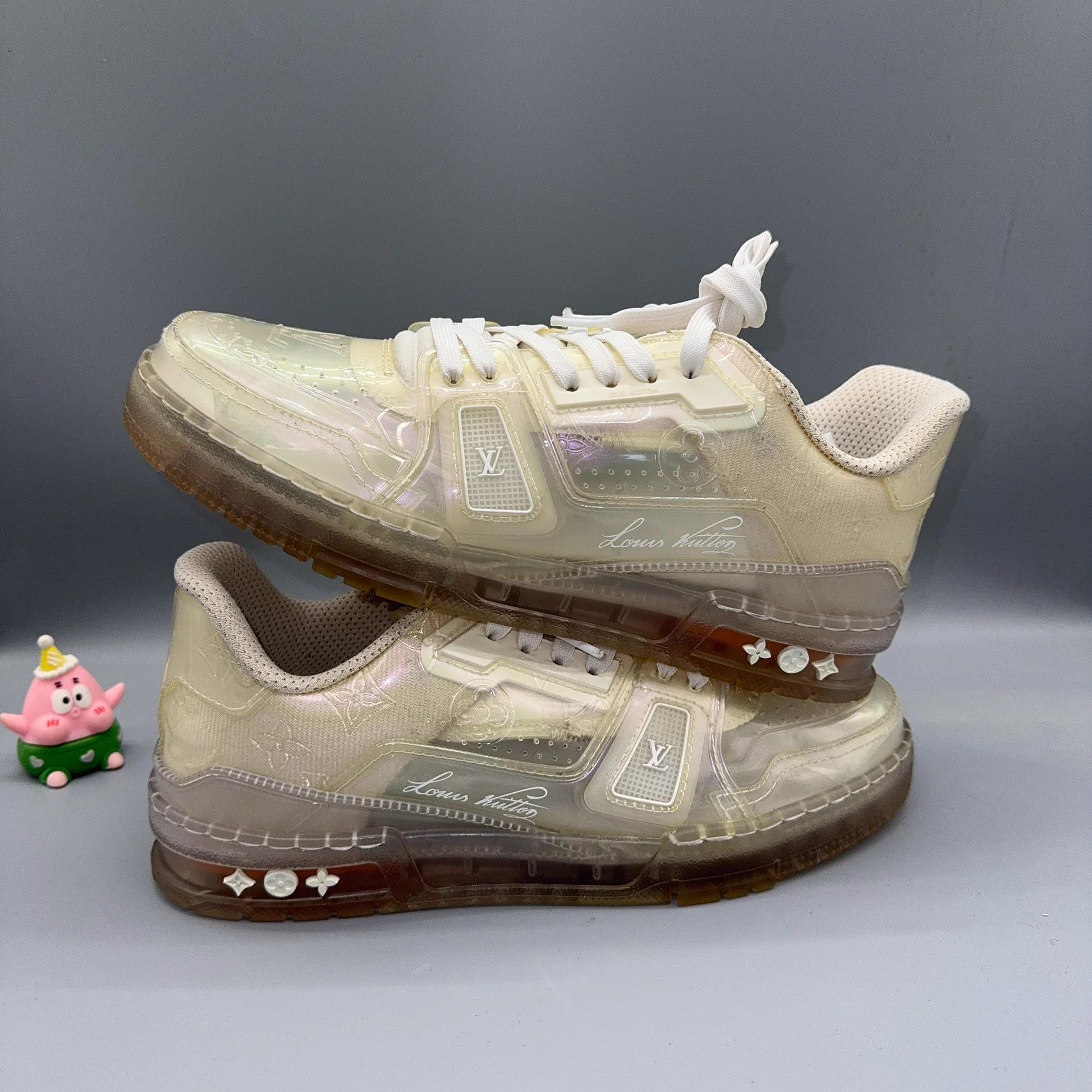 Louis Vuitton LOUIS VUITTON Trainer Monogram Flower White Size US 7.5 / EU 40-41 - 5 Thumbnail