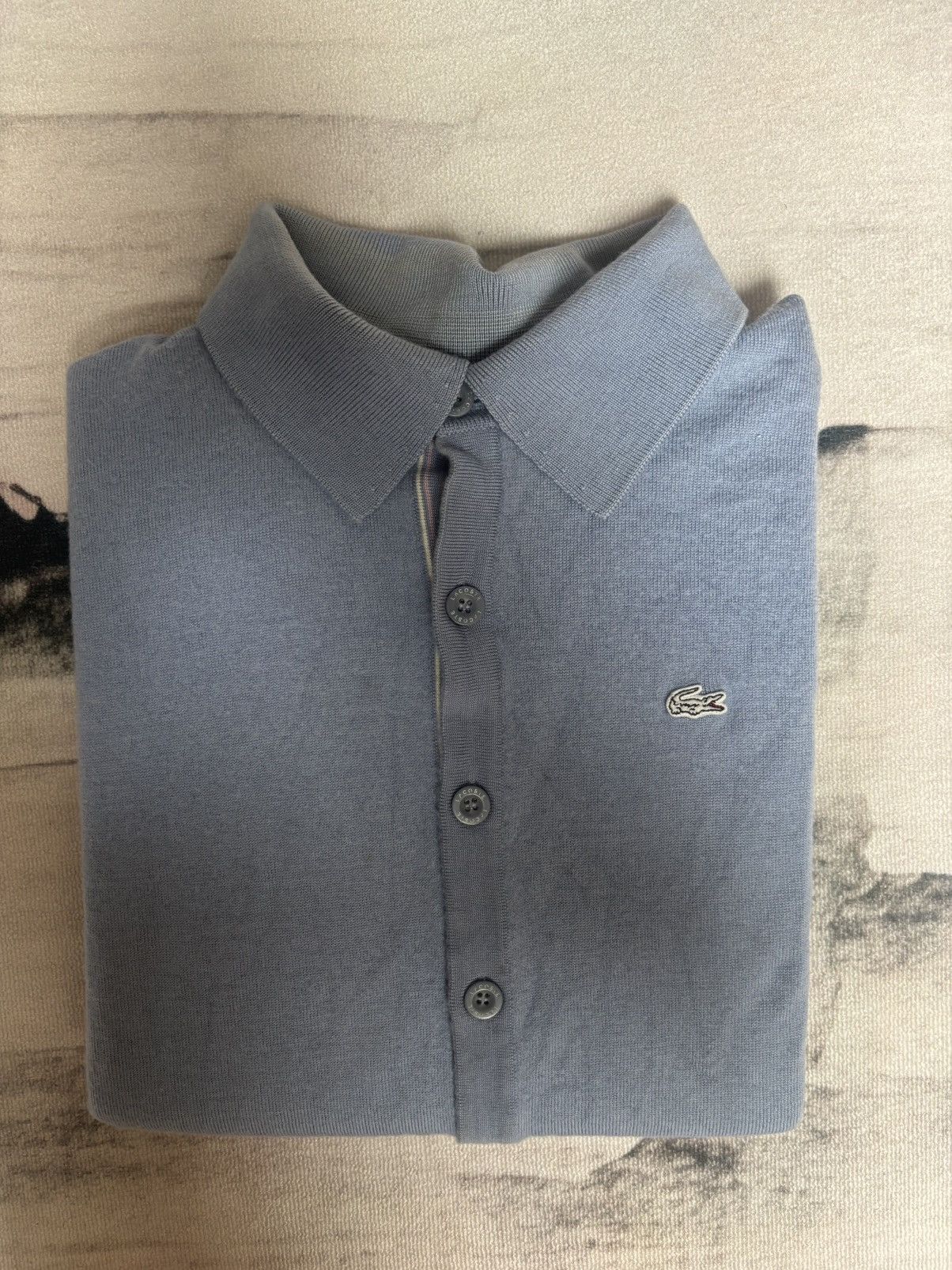 Lacoste Light blue cardigan button jacket Lacoste size S Size S / US 4 / IT 40 - 2 Thumbnail