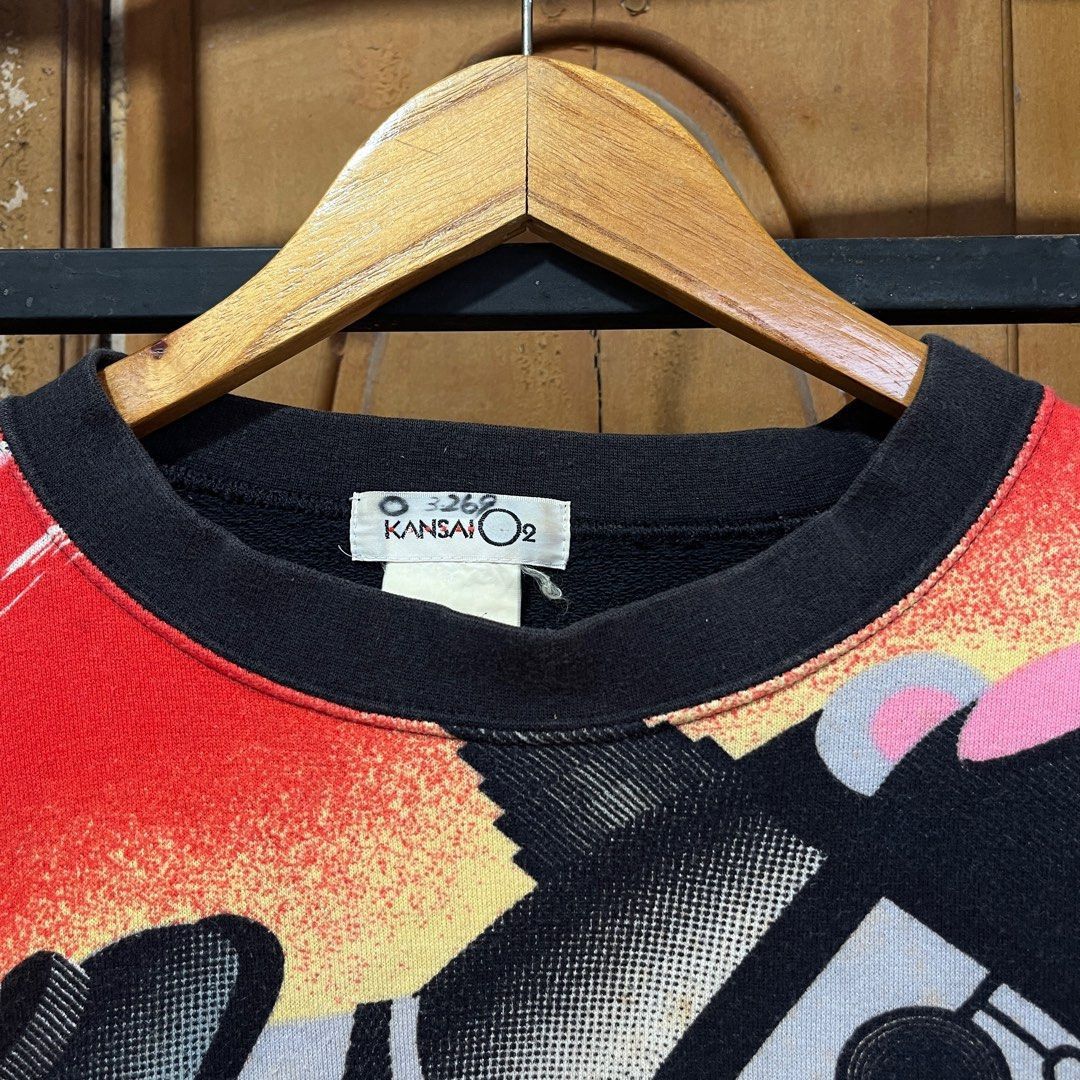 Kansai Yamamoto Rare 80s Kansai Yamamoto crewneck big logo Size US M / EU 48-50 / 2 - 2 Thumbnail