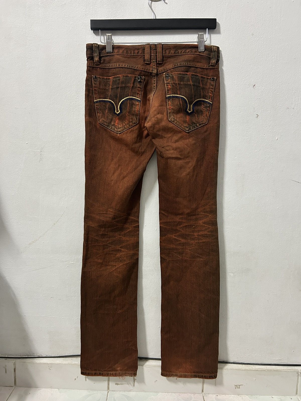 If Six Was Nine Whiskered faded Gasoline blue mudwash punk jeans lgb Size US 29 - 8 Thumbnail