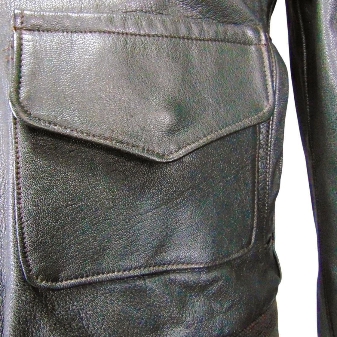 Other Vintage A-2 Goatskin Flight Jacket Brown USA 40 Size US M / EU 48-50 / 2 - 7 Thumbnail