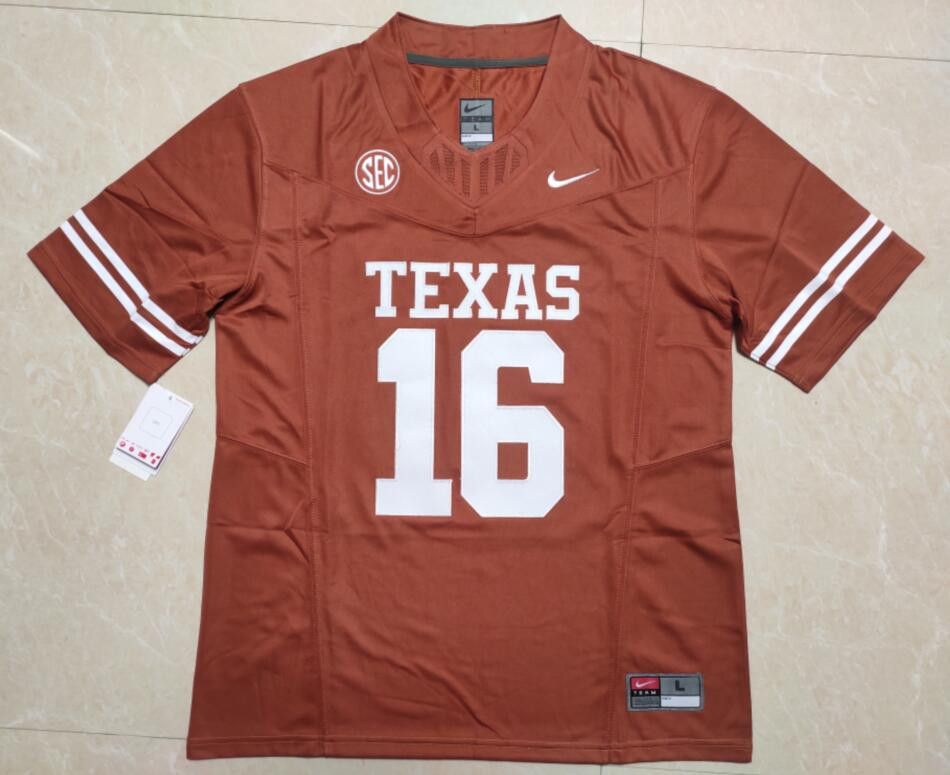 Other Men's Texas Longhorns #16 Arch Manning Orange Jersey Size US M / EU 48-50 / 2 - 3 Thumbnail