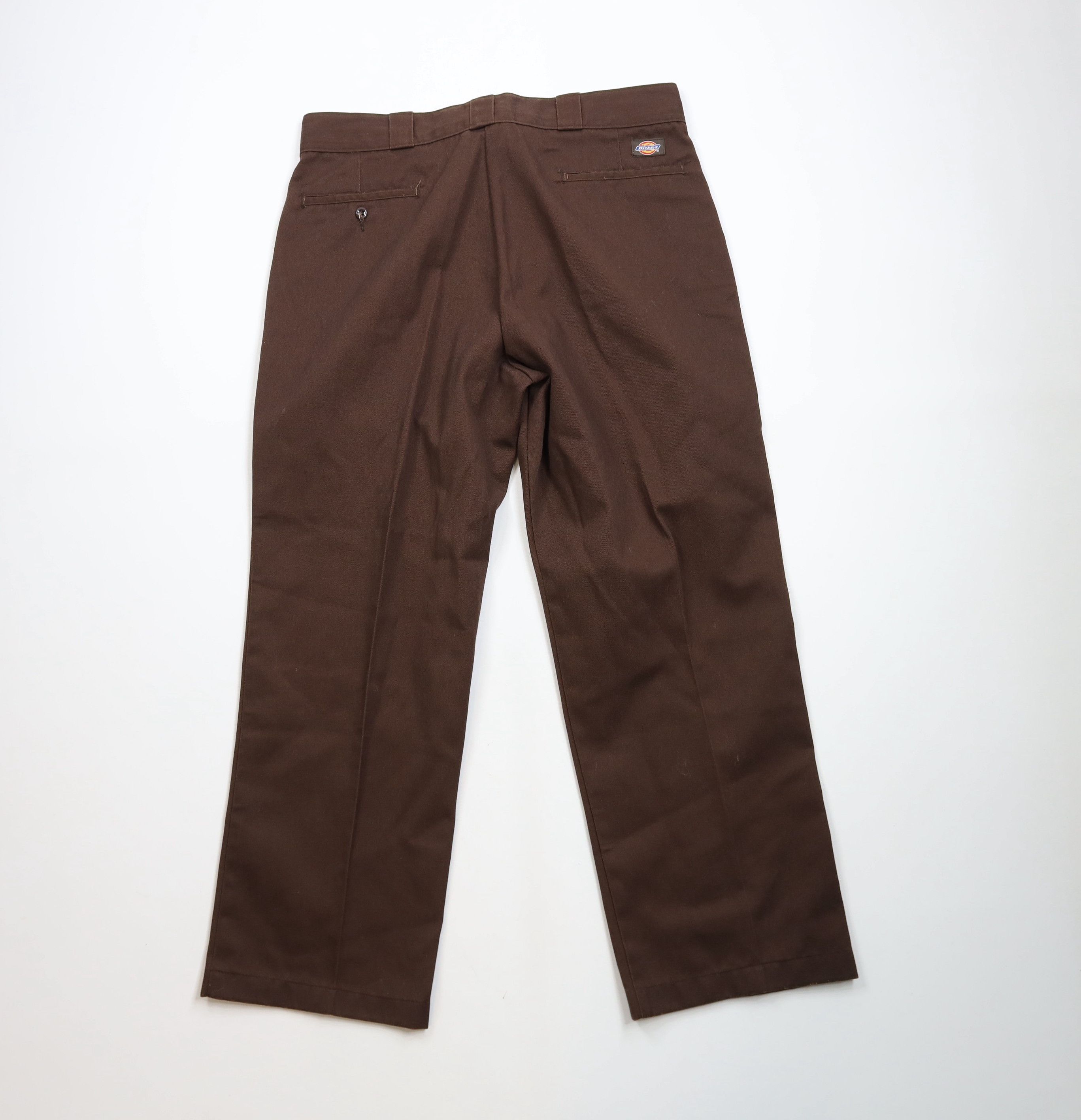 Dickies × Vintage Vintage 90s Y2K Dickies Workwear Wide Leg Pants Brown Size US 36 / EU 52 - 8 Thumbnail