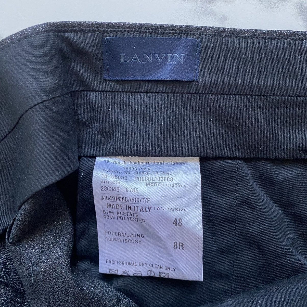 Lanvin Lanvin Trousers Pants Black Sparkle Acetate Blend 48 / 36W Size 36" / US 14 / IT 50 - 4 Thumbnail
