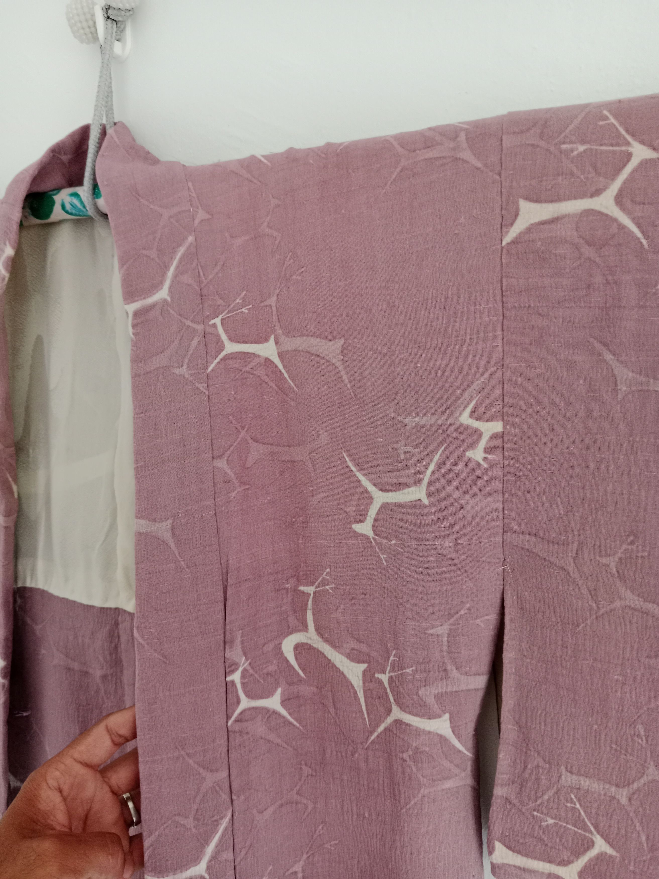 Japanese Brand Vintage Haori Silk Kimono Deere Motif Japanese Style Size US L / EU 52-54 / 3 - 5 Thumbnail