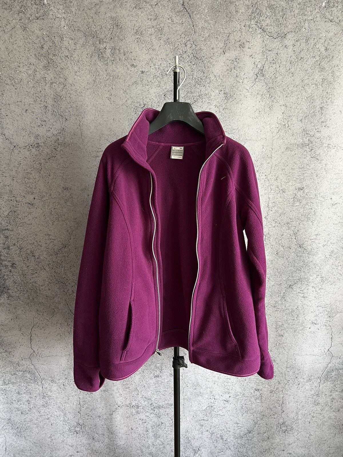 Nike Nike Retro Fleece Zip Up Jacket Mini Swoosh Sweater Size M / US 6-8 / IT 42-44 - 13 Thumbnail
