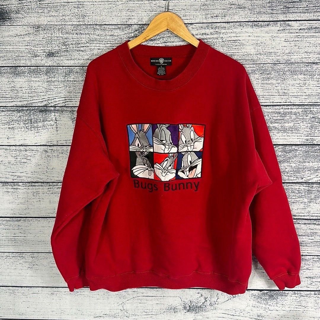 Vintage 1995 Warner Bros Bugs Bunny Looney Tunes Sweatshirt