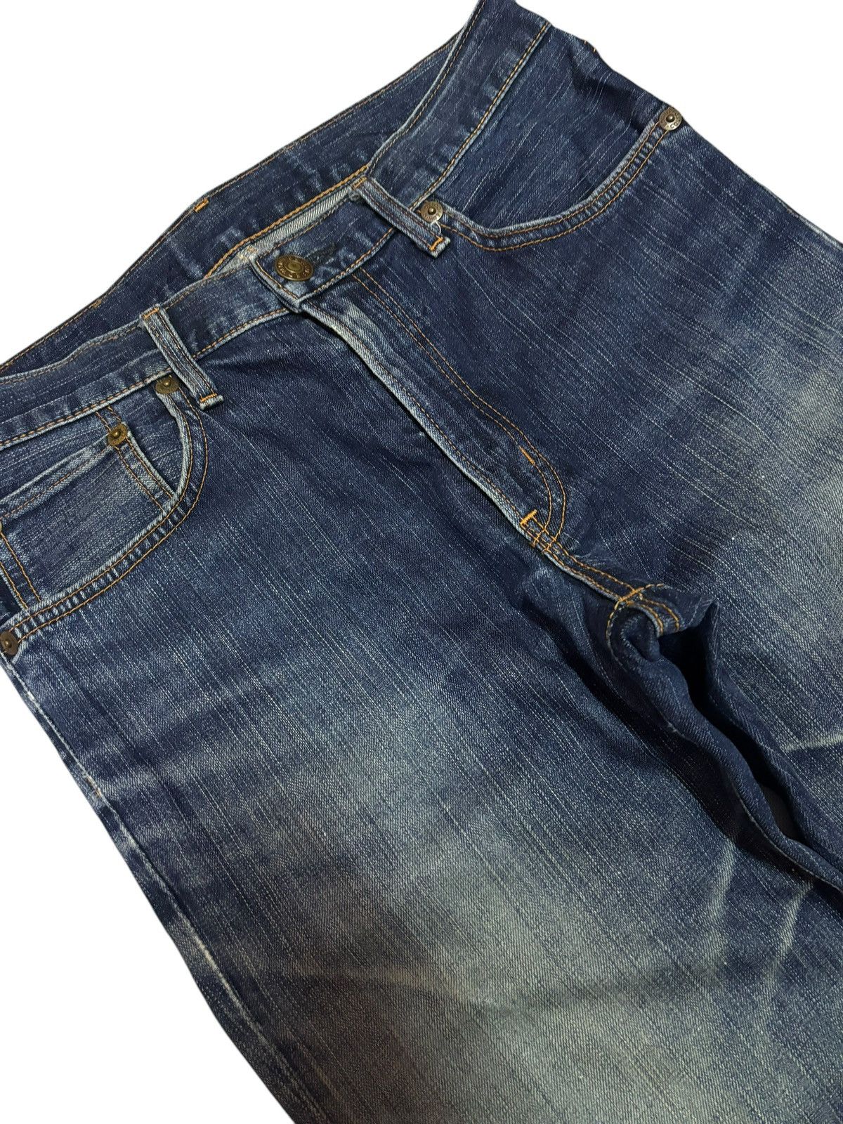 Edwin × Japanese Brand Edwin 503 Made in Japan Faded Regular Jeans Size US 31 - 3 Thumbnail
