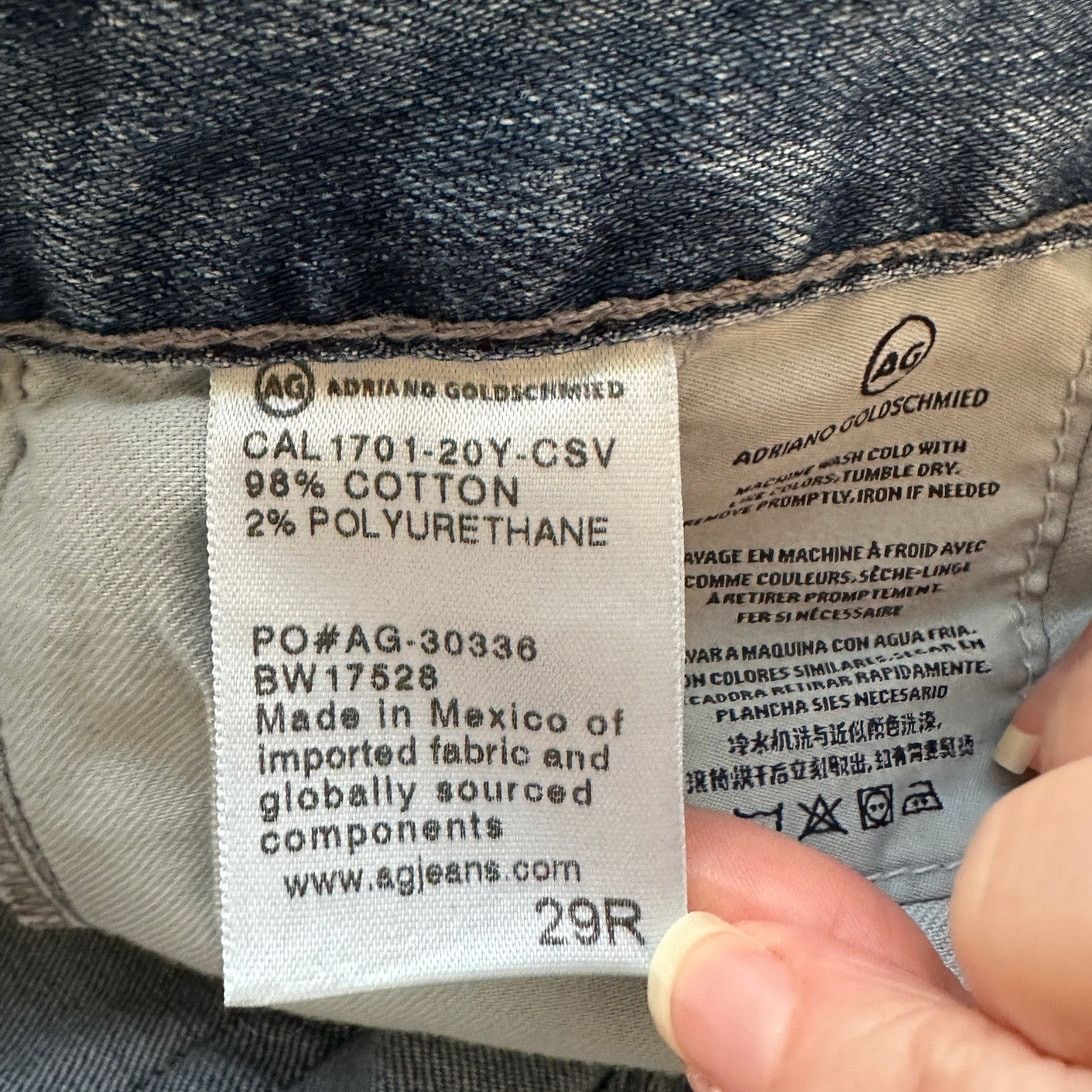 AG Adriano Goldschmied AG The Sloan Jeans Medium Wash Women US 29 Straight Leg Size 29" - 8 Thumbnail