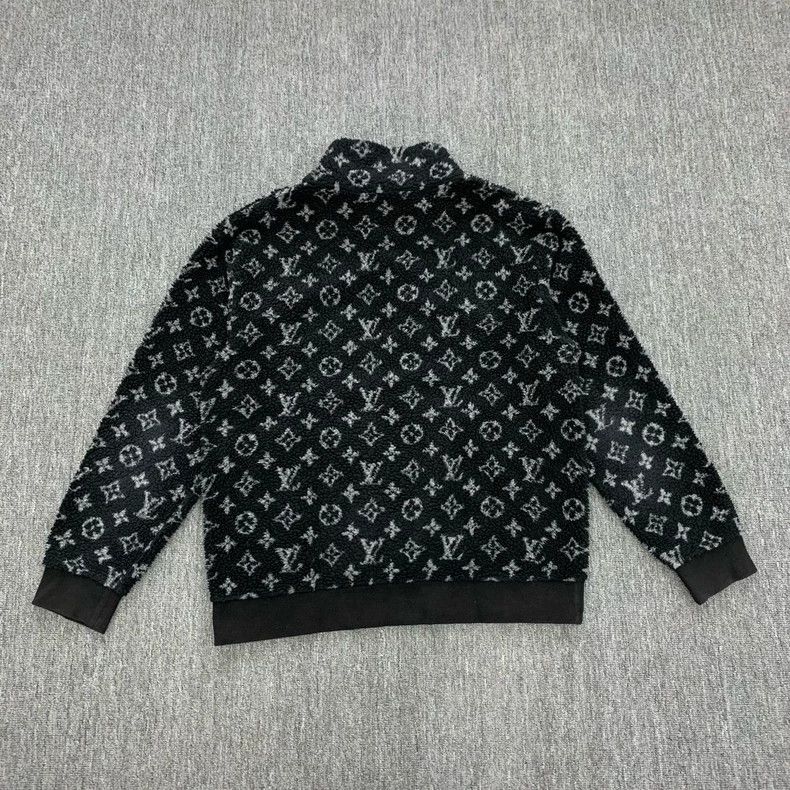 Louis Vuitton LOUIS VUITTON Teddy Jacket in black with full print and flo Size US XL / EU 56 / 4 - 2 Thumbnail
