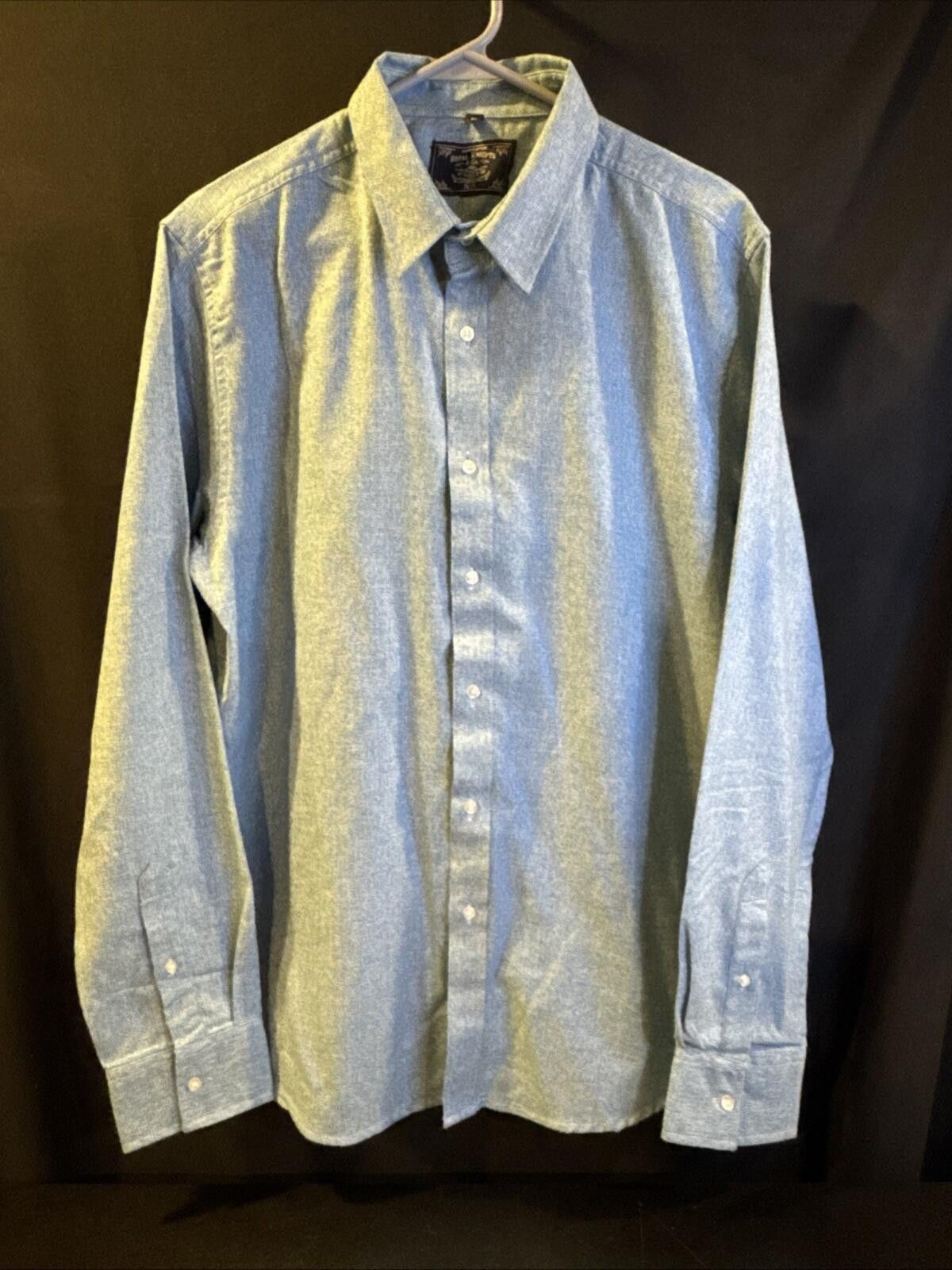 Other Royal Knight Men’s Large Blue Button Down Shirt (651) Size US L / EU 52-54 / 3 - 2 Thumbnail