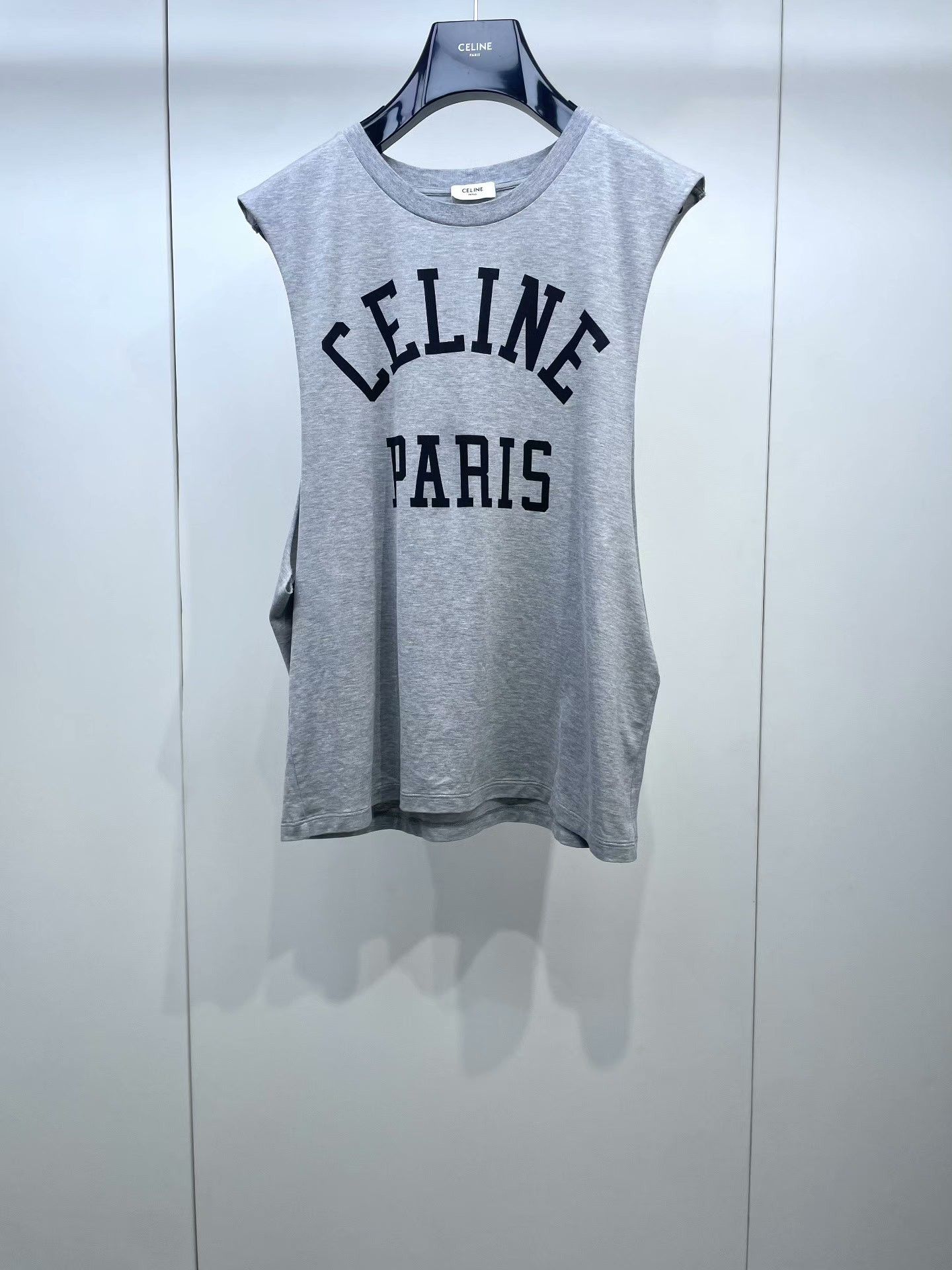 Celine Celine Gray Letter Sleeveless Tank Size XS / US 0-2 / IT 36-38 - 1 Thumbnail