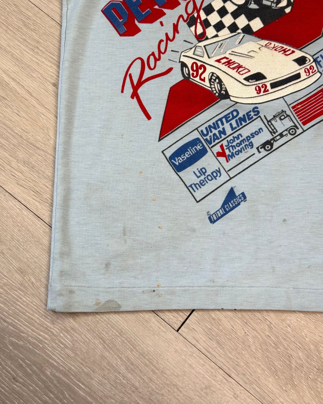 Vintage Rare Vintage 80's Peter Gibbons Racing Ringer T-Shirt Large Size US L / EU 52-54 / 3 - 7 Thumbnail